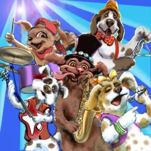 DOG BAND, animals, animation,