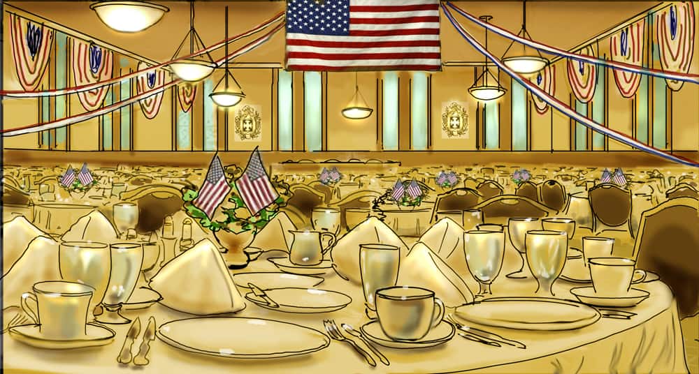 environments, banquet hall, tyson