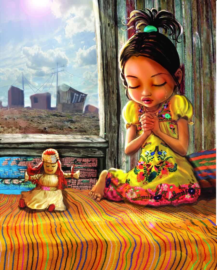 Lilia, praying, children’s book