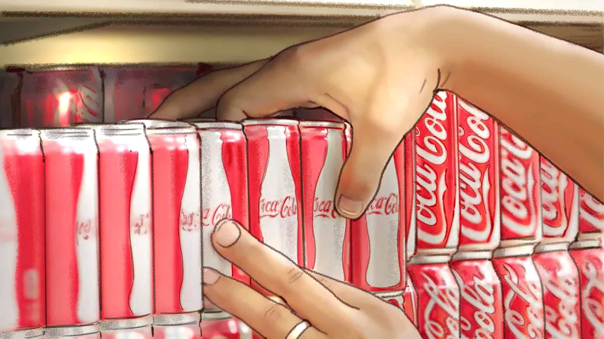 small cans, Coke